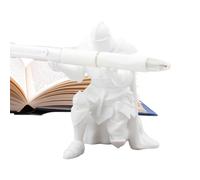 zwxqe Knight Pen Holder, Medieval Table Decoration, 10cm Waterproof Desk Organizer with Executive Kneeling Design, Vintage Style Stationery Display Stand for Holding Organizing and Displaying