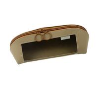 zwxqe Large Pencil Case, Leather Clear Organizer Container, Stationery Zipper Storage Pouch, Pencil Holder, School Supplies for Scissors Rulers Erasers Notes, 9.25x3.15x3.35 inches