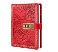 zwxqe Lockable Journal - Leather Diary with Lock & Key for Privacy, Daily Planner for Hidden Secrets, Kids, Teens, Adults, Travel, School, Birthday, and Holiday, 224 Pages