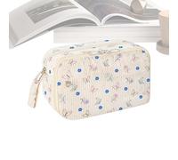 zwxqe Pencil Case, Aesthetic Organizer, Zippered Pen Storage, Multi Compartment Design, Durable Compact Pouch, Ideal for Crayons, Travel, Cosmetics, Crafts, Classroom, 8.46x5.31x3.5 Inches