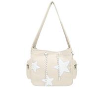 zwxqe Portable Shoulder Purse | Girls Star Shoulder Bag | Messenger Hobo With Star | Tote Shoulder, Large Capacity Star Bag, Shoulder Tote, Star Pattern Messenger Hobo