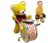 zwxqe Rabbit Clockwork Toy - Plush Walking Robot, Wind Up Interactive Animal, Electric Movement Model, Soft Cute Bunny Plaything, Engaging Easter Gift for Kids Children Boys