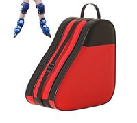 zwxqe Roller Skate Bag - Large Ice Skating Bag with Adjustable Strap, Organizer for Gear and Shoes, Helmet Storage, Multi Compartment, Indoor & Outdoor Use, 16.54 inches