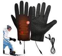 zwxqe Screen Touch Gloves - Waterproof USB Heated Gloves,Unisex Cold Weather Mittens for Adventure Running Hiking