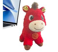 zwxqe Stuffed Animals for Girl | Red Lucky Chinese New Year Figure | Year Of The Horse Plush Toy,for Sofa Bedside Table Bed Nursery Couch Desk Kids Adults Birthday Halloween Christmas Party