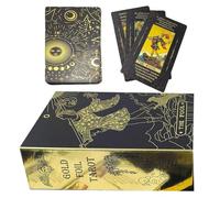 zwxqe Tarot Cards, Entertainment Oracle Deck, 78-Card Fate Divination Set, Russian Edition, Family Game Night, Social Gathering Activity, 2.76x4.72 Inches