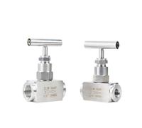 ZWXYKQBXG 1/4" 3/8" 1/2" 3/4" 1" BSP Female High Pressure Stainless Steel 304 Shut Off Needle Globe Valve J13W-320P Crane Flow Control(1/4 inch)