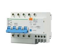 ZWXYKQBXG 4P+N 4 Poles 16A 400V~ Mini Earth Leakege Circuit Breaker Household Leakege Residual Over Current Protection DZ47LE-C16-4p(32A)