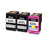 ZWYGSDP Ink Cartridge Printer Fit For 62 Xl For 62XL | High Yield For Envy 5540 5640 5740 7640 5646 5541 5742 5745 200(HP62XL 2bk 1c)