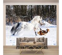 ZWYHYP Photo Wallpaper Living Room Horse 3D Photo Wallpaper Mural Non-Woven 3D Wallpaper Paste Living Room The Wall for Bedroom Mural Border 250cm×175cm