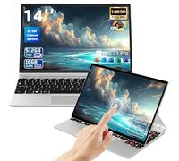 ZWYING 4 in 1 Laptop【Win 11 Pro/2019 Office】 14 inches Full HD Touch Screen Laptop High-Speed Celeron N5105 DDR4 16GB 512GBGB SSD Studio Laptop Color Backlight Keyboard/Type-C (16G+512GB)