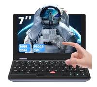 All Metal 7'' HD Touchscreen Ultra-Light Mini Laptop: Celeron J4105 12GB RAM,960GB SSD, Win 11 Pro/MS Office 2019, WiFi, USB3.0, Mini HDMI, Webcam, TF Card - for Business and Students (12G+960GB)