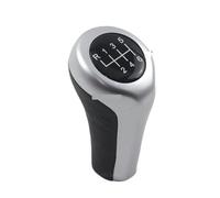 ZWYUEEO Car Head Shifter Lever Stick for BMW for 1 3 5 6 Series E30 E32 E34 E36 E38 E39 E46 E53 E60 E63 E83 E84 E90 E91 Car 5 6 Speed Gear Stick Shift Knob(Silver 6-Speed)