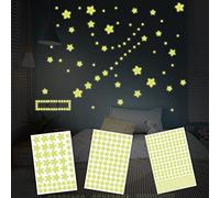 ZWZNBL 452 PCS Glow in The Dark Star Stickers, Black Galactic Star Wall Decals for Kids Bedroom, Living Room Decoration