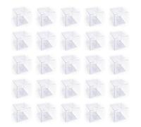 ZWZNBL Pack of 25 Transparent Gift Boxes, Plastic Folding Box, Chocolate Candy Box, Gift Packaging Box for Wedding, Party, Birthday, Christmas (5 x 5 x 5 cm)