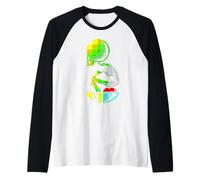 ZX Spectrum Dan Dare Mekon 8-bit 1980s Retro Gaming Raglan Baseball Tee