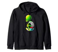 ZX Spectrum Dan Dare Mekon 8-bit 1980s Retro Gaming Zip Hoodie