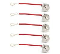 ZX70-12 Rectifier Diode, 5Pcs Brass Spiral Rectifier Module, High Reverse Polarity Rectifier for Converter Power Supply, 70A 1200V with Red Line for Welding Machine Motor C