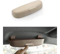 ZXAJDWNU Abs Car Sunglasses Holder Case For Land Rover Range Rover Sport 2008-2024, Glasses Storage Box Interior Organiser Vehicle Organizer Sun Visor Accessories, Beige