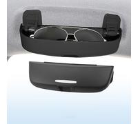 ZXAJDWNU Abs Car Sunglasses Holder Case For Land Rover Range Rover Sport 2008-2024, Glasses Storage Box Interior Organiser Vehicle Organizer Sun Visor Accessories,Black