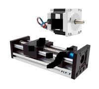 ZXAOMMBEA Linear Rail Guide Stage Motion Module Rod Optical Axis Sliding Table 16mm SFU1605 Ballscrew &1.2Nm 3Nm NEMA23 57mm Stepper Motor Kits(2.2nm Motor,200mm Stroke)