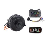ZXAOMMBEA Mid Drive Motor 5000W 35H QS165 90KPH PMSM Hall Type with FarDriver V2 Controller ND72450 and N7 Display(N7 display-rated 72V)