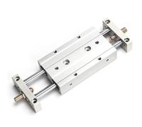 ZXAOMMBEA STMB10 STMB20 STMB25 STMB16 Cylinder Double Axis Rod Adjustable Stroke Small Pneumatic Slide Bore 10/16/20/25 25/50/75/100/125/150/175(75mm Stroke,Bore 25mm)