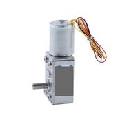 ZXAOMMBEA Synchronous Motor 12V 24V DC Worm Gear Brushless Adjustable Speed Can CW CCW Self-Locking JGY-2430 High Torque Electric(12vmotor and Bracket,10RPM)