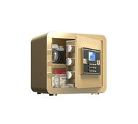 Zxarunas Safes Small Home Safe with Digital Keypad Wall-Mounted Electronic Safe Box, for Household Wardrobe Office Hotel Cash Box(Gold)