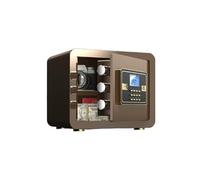 Zxarunas Safes Small Home Safe with Digital Keypad Wall-Mounted Electronic Safe Box, for Household Wardrobe Office Hotel Cash Box(Brown)