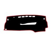ZXBL Car Dashboard Cover Mat for Toyota Prius XW30 2010 2011 2012 2013 2014 2015, Sun Protection Dash Board Cover Interior Custom Non-slip Mat Protective Pad Carpet,Right Hand Drive-Red