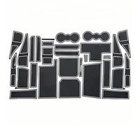 ZXBL Car Door Slot Pad for Land Rover Discovery 5 2017-202, Interior Door Dust-Proof Non-Slip Pad Rubber Storage Mats Cup Holder Pad Interior Accessories,White