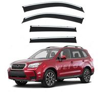 ZXBL Car Wind Deflectors for Subaru Forester MK4-SJ 2013-2018, Window Visor Sun Rain Guard Smoke Guards Weather Shied Covers Protector Accessories