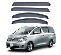 ZXBL Car Wind Deflectors for Toyota Vellfire MK2-AH20 2009-2014, Window Visor Sun Rain Guard Smoke Guards Weather Shied Covers Protector Accessories