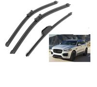 ZXBL Front + Rear Wiper Blades Set for Jaguar F-PACE 26+19+13 2017-2020, Front Windscreen Rear Window Aerodynamic Frame, Streak-Free Anti-Corrosion Frame