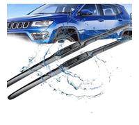 ZXBL Windscreen Wiper Blades for Jeep Compass MK2 2017-2019 24"+18", Front Wiper Blades Brushes Cutter Accessories Replacement Set
