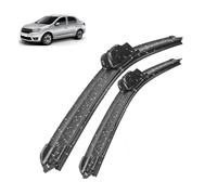ZXBL Windscreen Wiper Blades for Renault Dacia Logan II 2013-2015, Front Wiper Blades Brushes Cutter Accessories Replacement Set