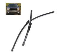 ZXBL Windscreen Wiper Blades for Silverado GMC Sierra MK 2 2007-2013 22"+22", Front Wiper Blades Brushes Cutter Accessories Replacement Set