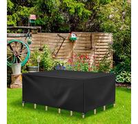 ZXBNNN Patio Furniture Covers, 175x75x75cm/LxWxH Rectangular Patio Heavy Duty Table Cover, Heavy Duty 420D Funiture Covers for Outdoor Sectional Sofa Set Wicker Rattan Table Chair Rectangular