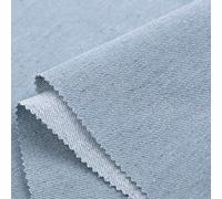 ZXC Jeans Fabric 100% Cotton 150 cm Wide Quilting 1m by The Yard for Sewing Embroidery,and DIY Arts and Crafts,Premium Quality with Plush Thickness(Color:Light Blue)