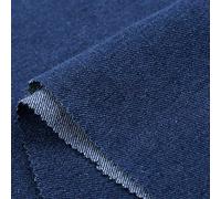 ZXC Jeans Fabric 100% Cotton 150 cm Wide Quilting 1m by The Yard for Sewing Embroidery,and DIY Arts and Crafts,Premium Quality with Plush Thickness(Color:Dark blu)