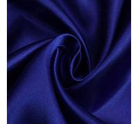 ZXC Silky Satin Fabric 150 cm Wide Polyester Silky Lining Material Dressmaking Wedding Prom Gorgeous Silky 1m Sold Per Metre(Color:Royal blue)