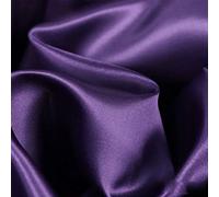 ZXC Silky Satin Fabric 150 cm Wide Polyester Silky Lining Material Dressmaking Wedding Prom Gorgeous Silky 1m Sold Per Metre(Color:Deep Eggplant Purple)