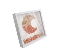ZXCFGH Thickened Hollow Wooden Dried Flower Photo Frame 3-5cm Deep DIY Specimen Collection Frame Can Be Hung On The Wall Or Desktop For Both Use(White,7in/hollow5cm)