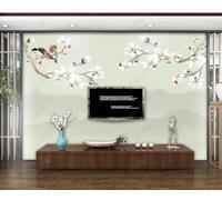 ZXCHEE Wallpaper 3D Mural Mountain Flowers and Birds Murals Wallpaper for Bedroom and Living Room Wall Decoration -ZX16461-430x300cm