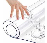 ZXCKKOB Area Rugs Clear Vinyl Plastic Floor Runner Protector, Clear Plastic Vinyl Rug Protector Cover, Family & Pet Friendly Transparent Mat-60/80/90/100/120/140/160cm wide(2mm,160X180cm)