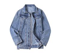 ZXCL Men's Denim Jacket Plus Size 5XL 6XL 7XL Light Blue Denim Jacket Men Fashion Design Spring Large Male Oversized Jean Jacket-5007,7XL
