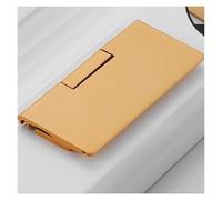 ZXCMY Portable Aluminum Alloy Door Handle Bedroom Wardrobe Drawer Modern Interior Invisible Sliding Door Knob Punching Installation Effortless(Brown)