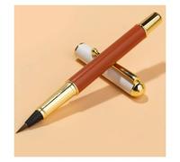 ZXCMY Smooth Metal Pens Calligraphy Brush Fountain Pen Perfect Weight Optimal Flow No Skips For Journaling Calligraphy Clear handwriting(Brown)