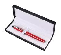 ZXCMY Smooth Metal Pens With Box 0.5mm Gel Roller Pens Smooth Writing Pen For Journaling Note Taking Office School Clear handwriting(Rot)